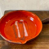 Very large ceramic frying pan by Juliette Derel, circa 1960