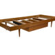 Vintage daybed 1960s minimalist design with drawer in wood