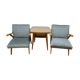 Ensemble de chaises par Frantisek Jirak avec table.