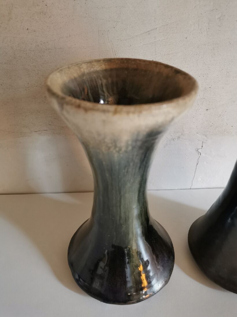 Pair of vases from the Borne circa 1980