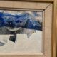Original Swedish Oil on Panel – "Blue Composition" by Gunnar Nordström – Signed – Vintage and Framed – 24.5 × 18.5 cm (9.6 in × 7.3 in)