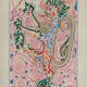 Original lithograph by Jean Cocteau, Lions Club, from 1958