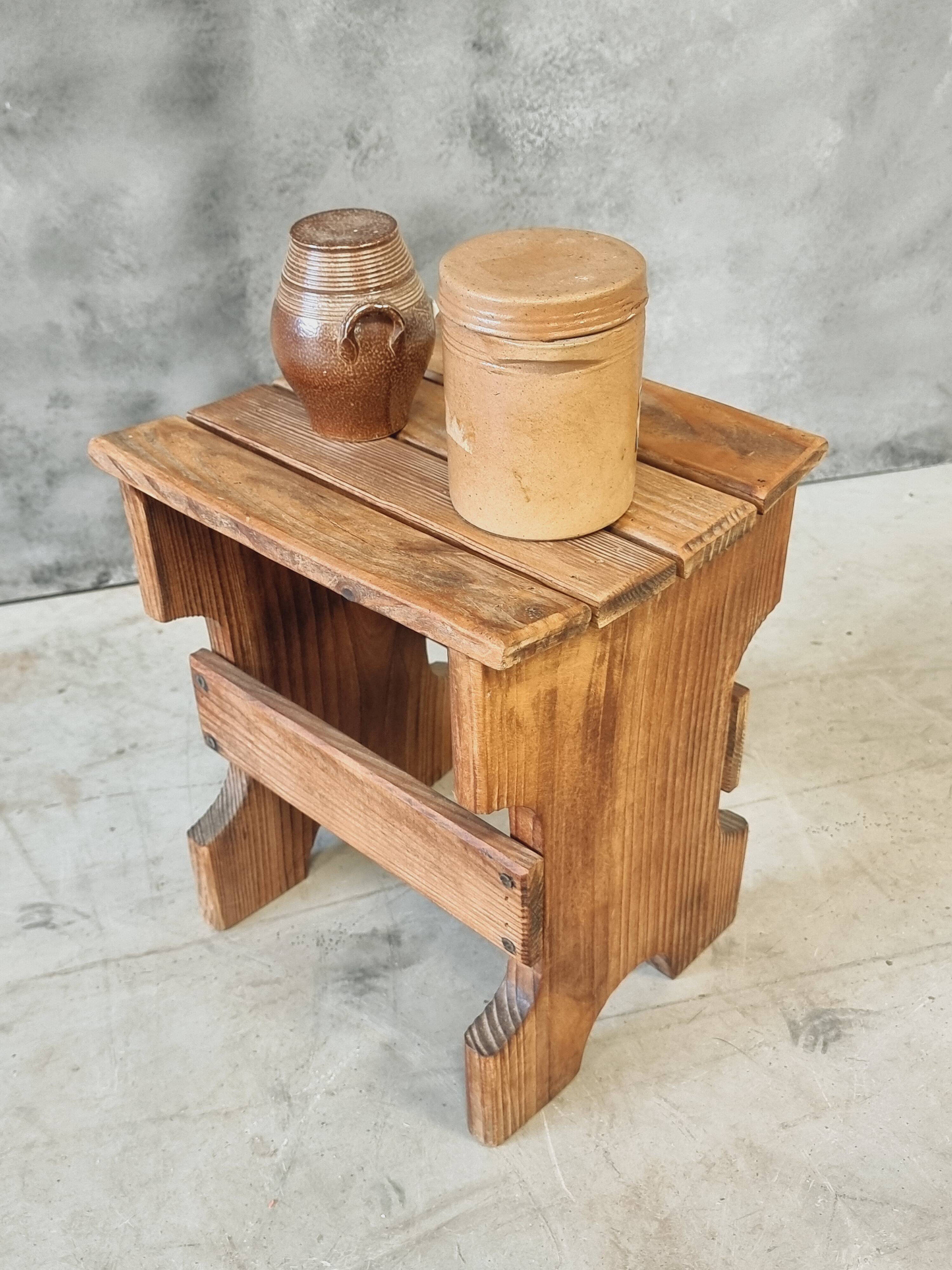 Vintage stool footstool plant table side table