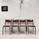Suite de 4 chaises vintage Mullca 510.