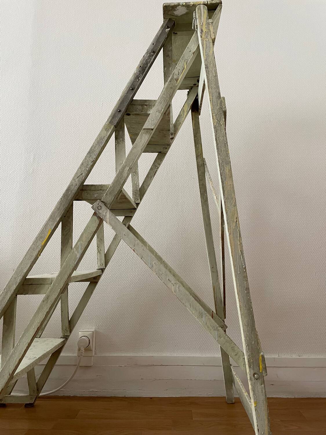 Vintage workshop stepladder