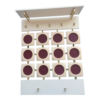 White wall coat rack from the 60s-70s