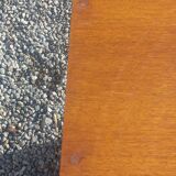 Vintage oak sideboard with splayed legs from the 1950s.