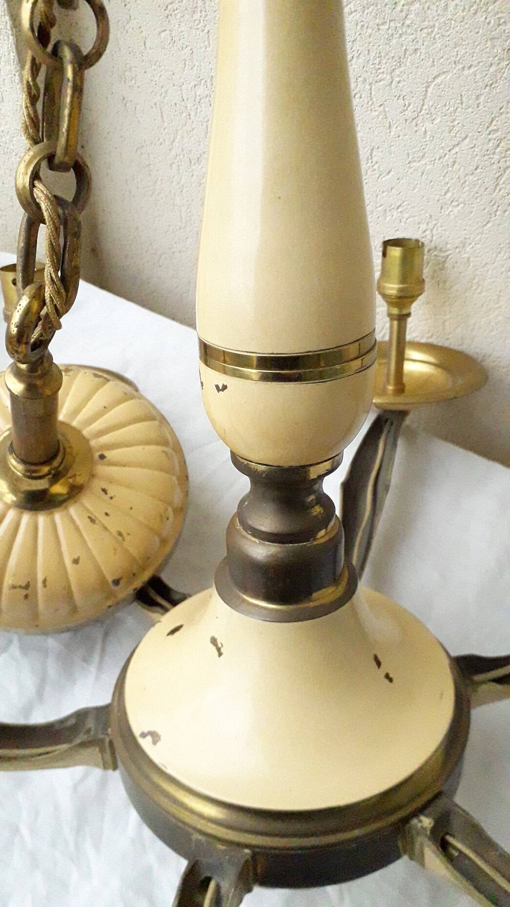 Bronze chandelier with 6 arms