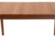 Vintage mid century modern KS Denmark rectangular teak extendable dining table 'Marbjerg'