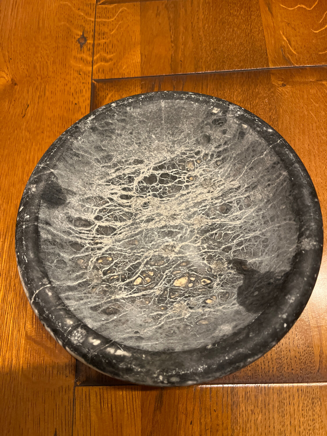 Black marble ashtray