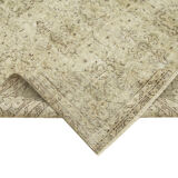 Tapis beige turc unique en son genre noué à la main 198 cm x 294 cm