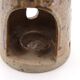 Signed stoneware lantern candle holder, 1960s