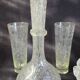 Set of bubble glassware from Biot – carafe, glasses, and ice bucket – 1960s