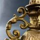 Pair of late 19th century Louis XIII Renaissance style spelter candlesticks