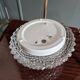 Vintage moulded glass wall light / ceiling light