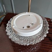 Vintage moulded glass wall light / ceiling light