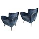 Set of Mid-Century Armchairs in the style of Guglielmo Veronesi, Italy, 1950s