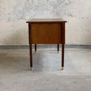 Bureau en teck sur pieds en palissandre, 60s Norvège, vintage