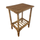 Rattan side table