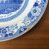 Assiette en faïence de Gien vue de Pays de Galles