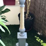 Floor lamp gray wood