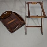 Plateau de service/plateau de majordome/table d'appoint pliable victorienne