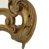 Italian Crested Mirror Rococo Style Gold-Colored Resin 84cm