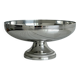 Coupe sur pied en métal inox argenté