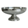 Coupe sur pied en métal inox argenté