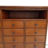 Vintage Dutch mahogany shop display cabinet