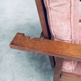 Dutch Art Deco Modernist Reclining Grand Armchair, Netherlands, 1920s