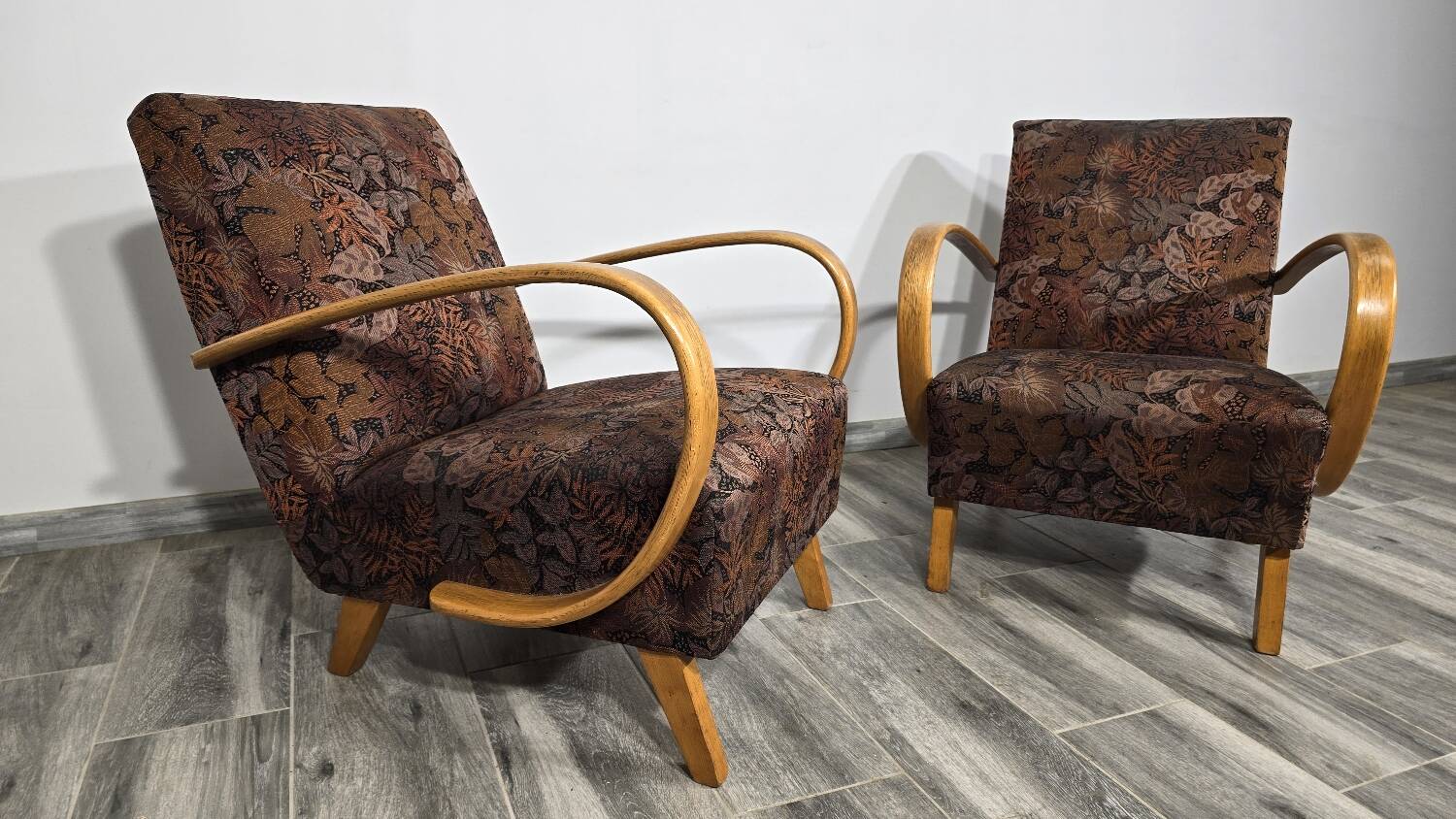 Art Deco Armchairs by Jindrich Halabala