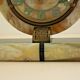 French Art Deco Clock Marble Onyx & Brass With A Bronzed Spelter Gazelle