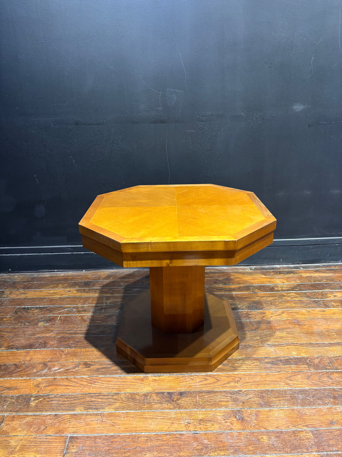 Designer side table – Hugues Chevalier – Solid wood and elegance