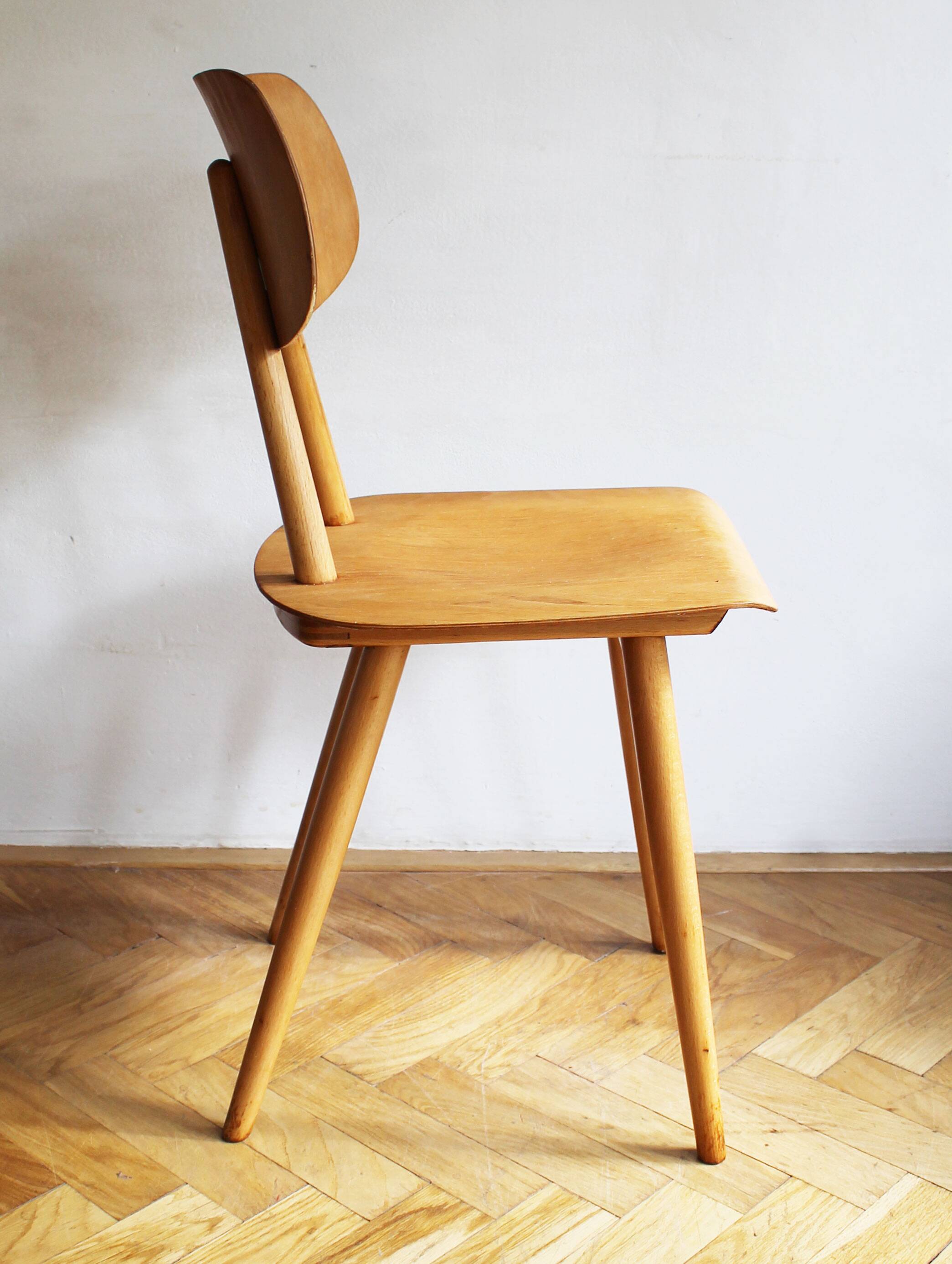 Pair of Dining Chairs by Antonin Suman for TON