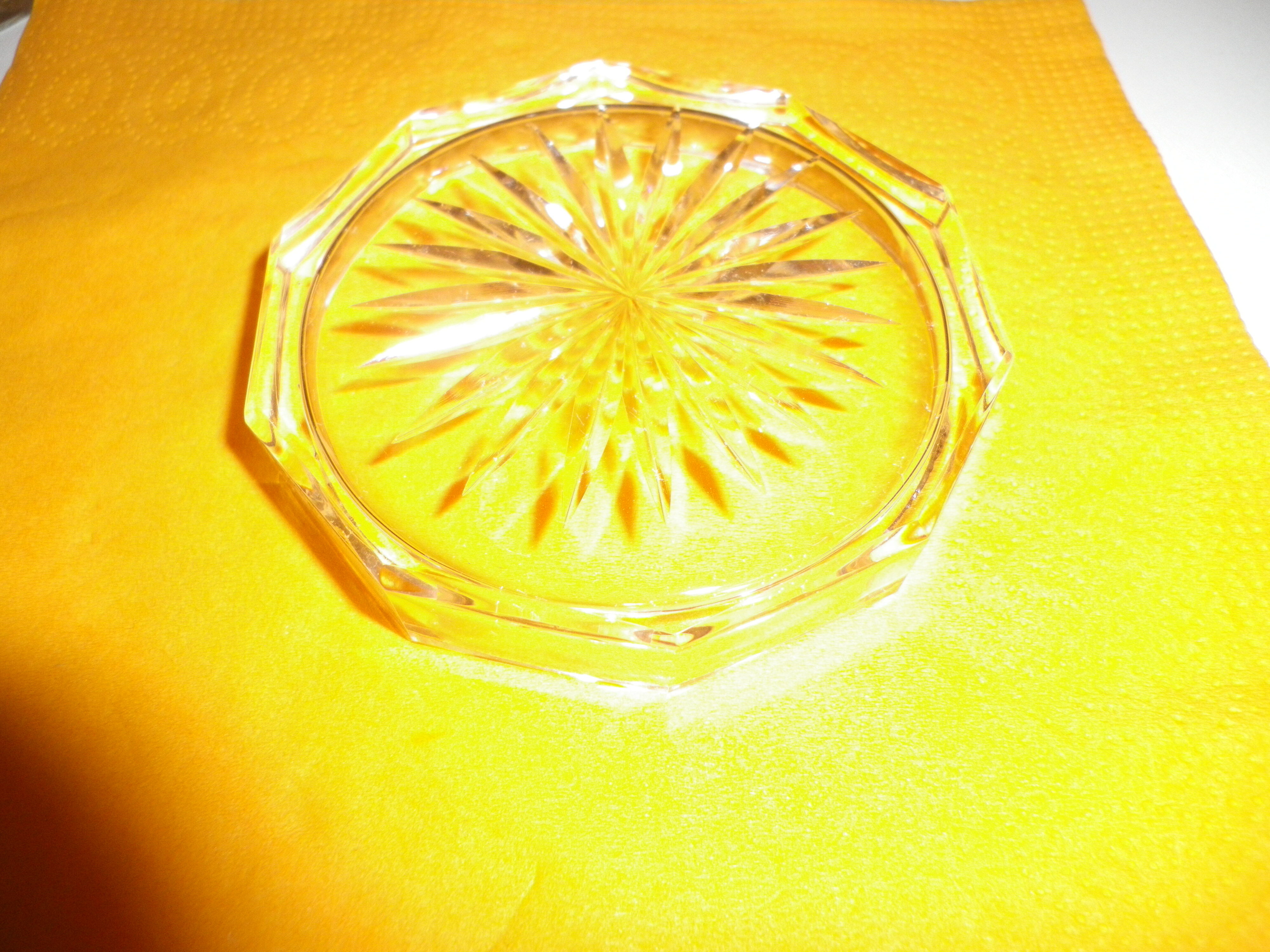 12 under crystal glasses in their original box 1950