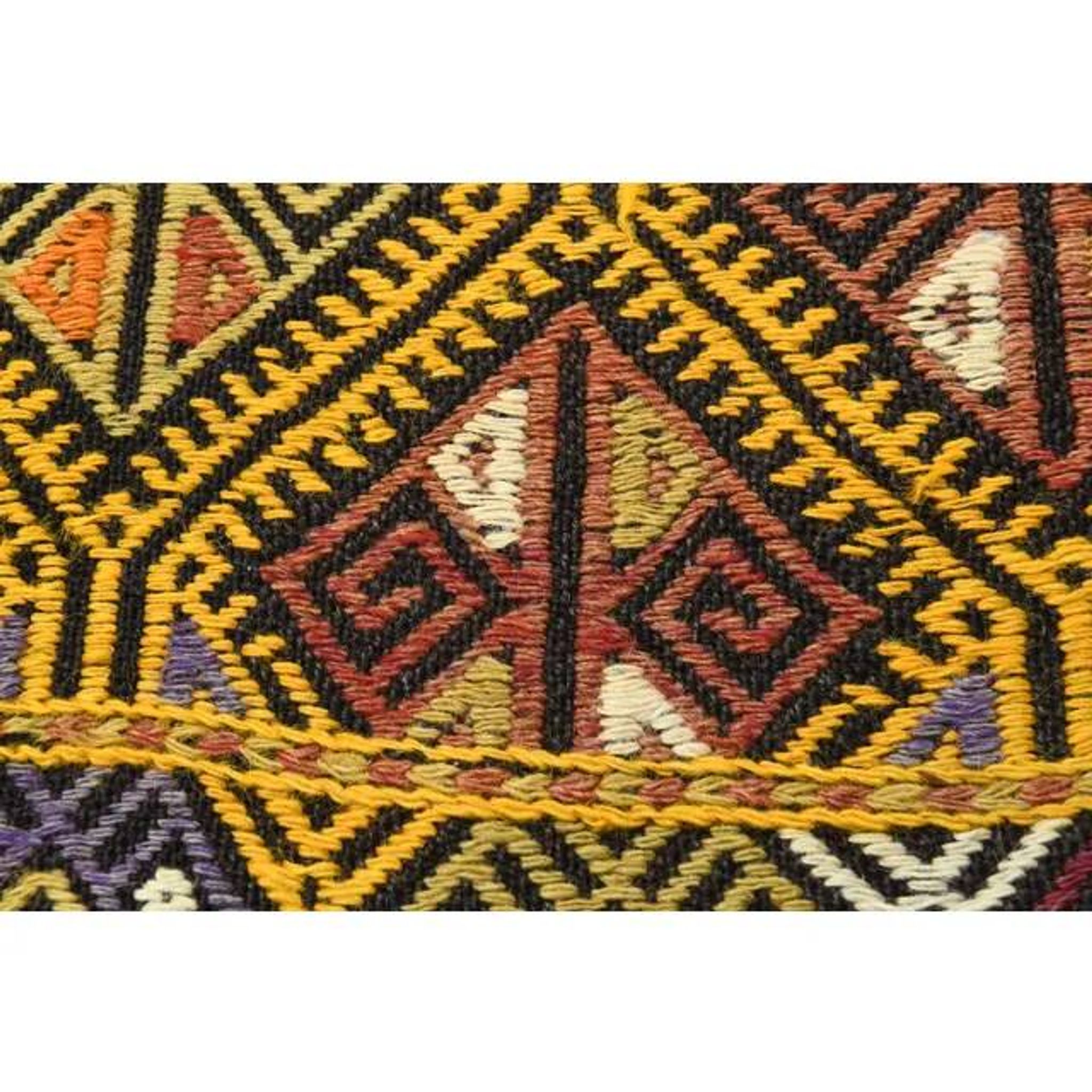 Vintage Turkish Oushak Handmade Wool & Cotton Yellow Area Rug 155x223