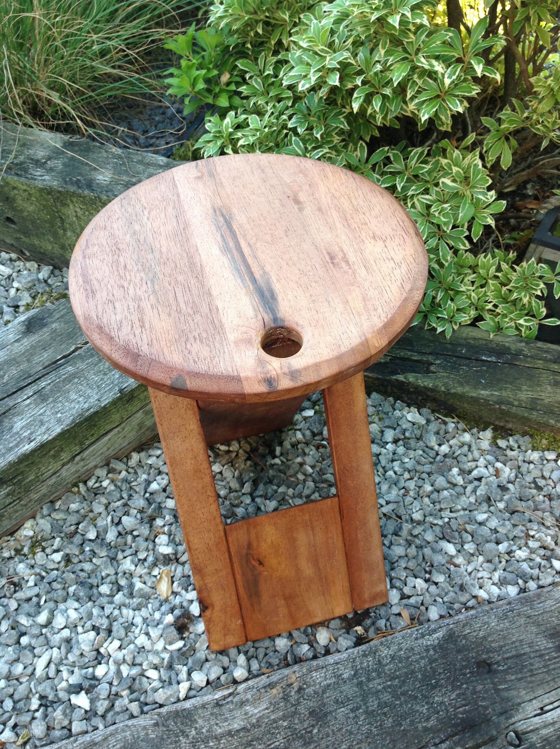 Folding wooden /vintage stool 60s-70s