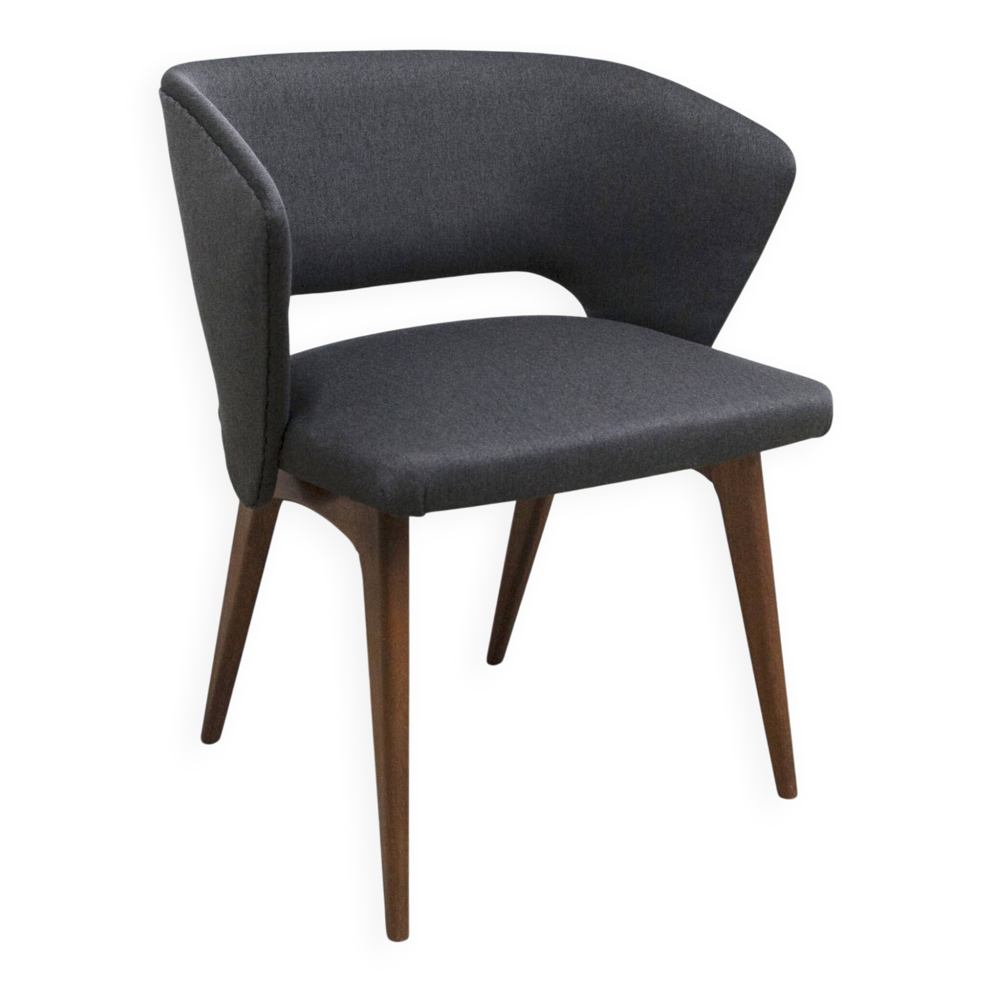 Fauteuil coquille 1958 Michel Ducaroy édition Roset restauré