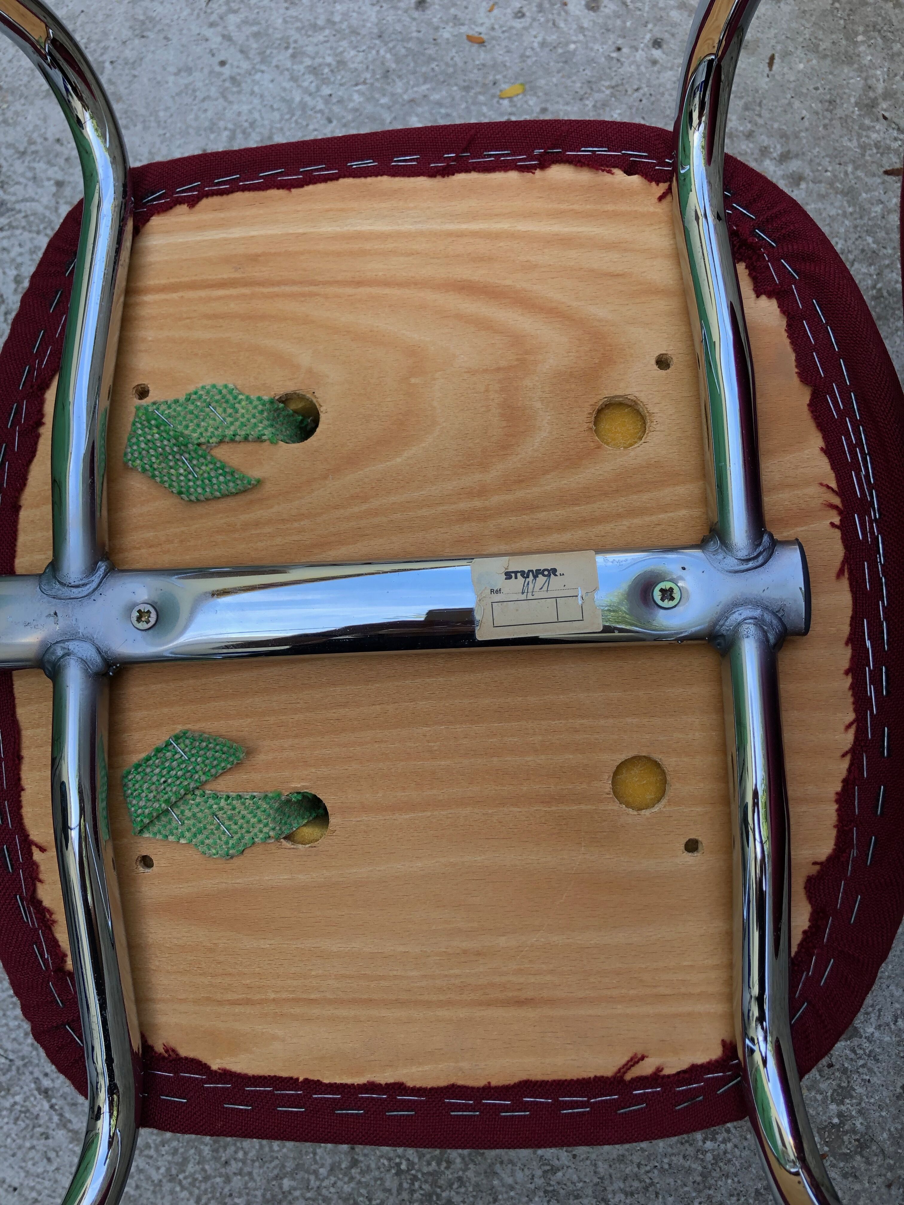 Set of chairs Steelcase Strafor 1970