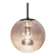 Midcentury Bubble Glass Globe Pendant by Glashütte Limburg, Germany, 1970s