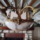 Alabaster and bronze lustre