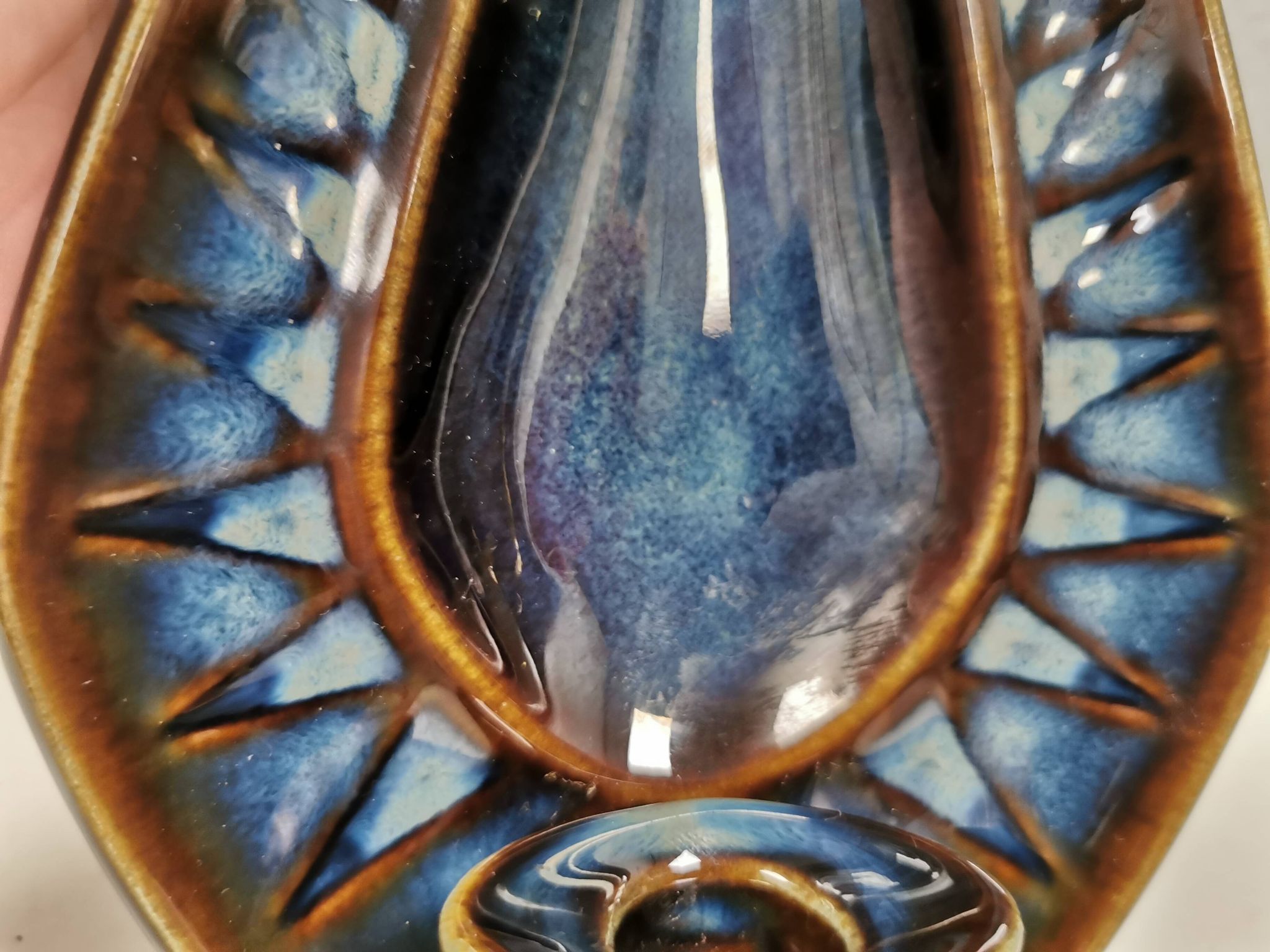 Søholm wall candlestick made of ceramic and in blue colors/shades 1960s