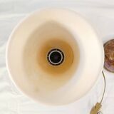 Pair of vintage lamps in natural stone and alabaster, PEGASAM style