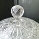 Antique cheese bell on its molded pressed glass tray