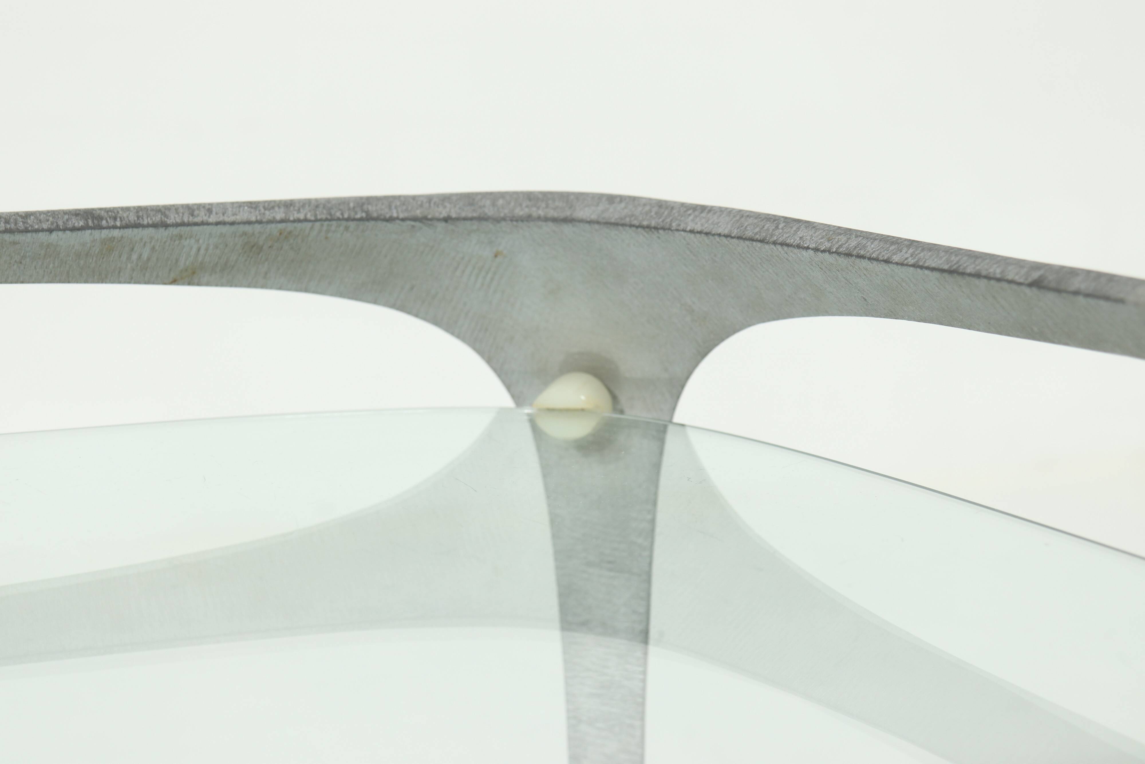 Italian Cast Aluminium Cube Bar Trolley by Lorenzo Burchiellaro 1970s