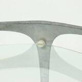 Italian Cast Aluminium Cube Bar Trolley by Lorenzo Burchiellaro 1970s