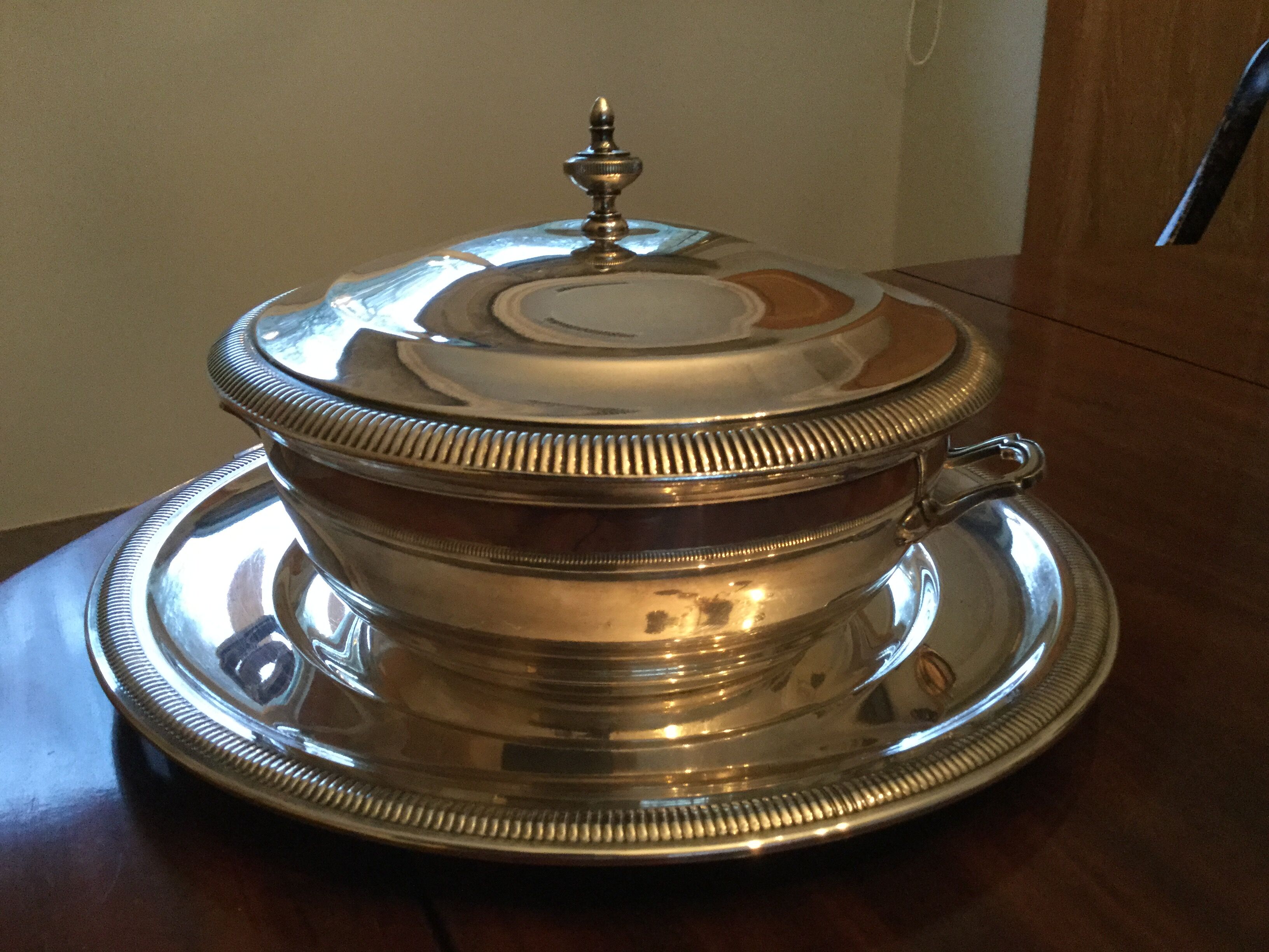 Silver metal vegetable