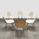 Vintage Herman Miller Fiberglass DSX dining chairs Charles & Ray Eames