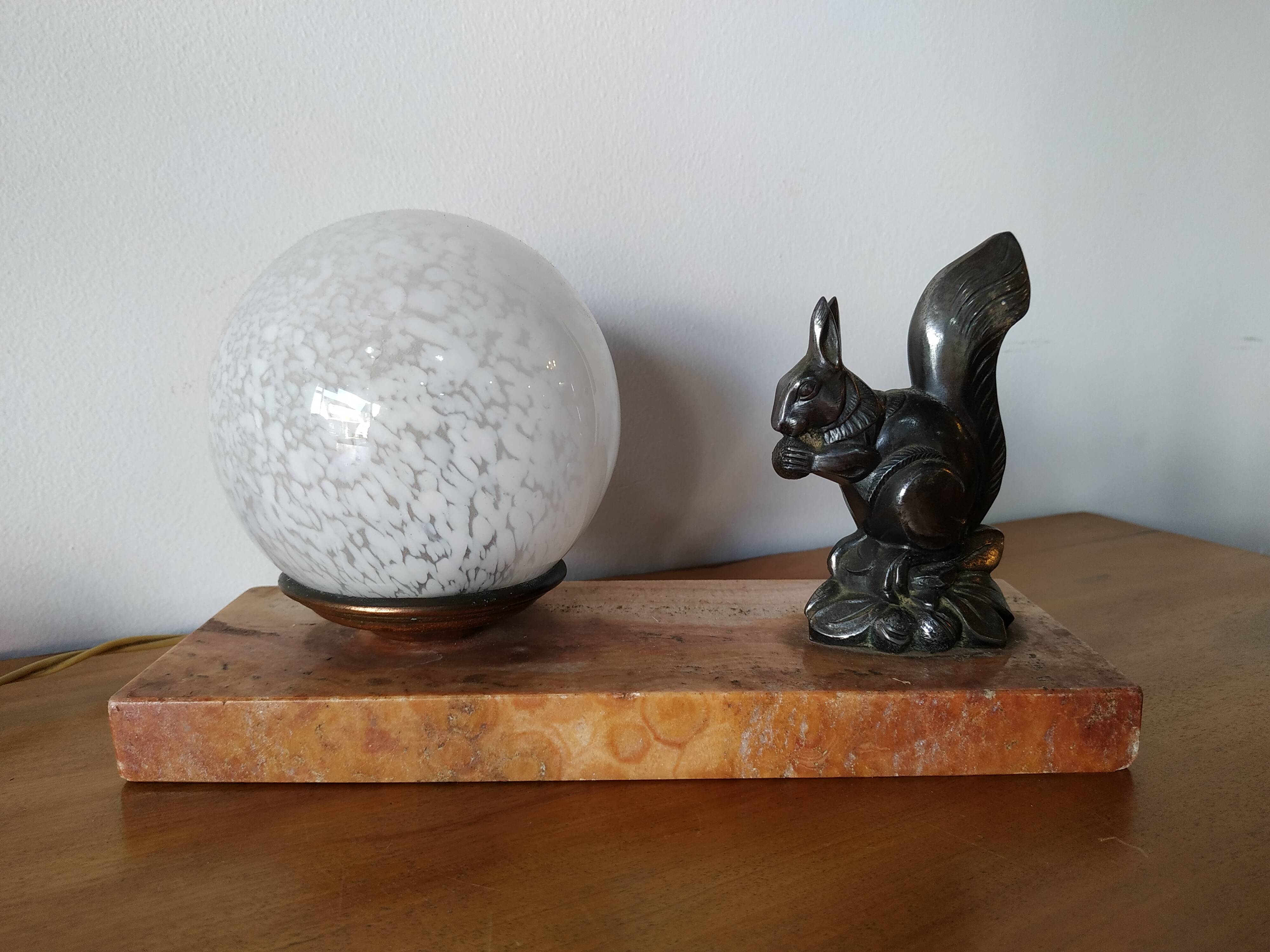 Squirrel art deco watch